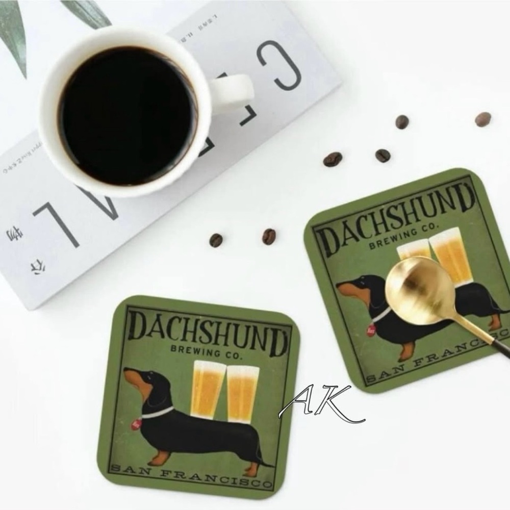 Dachshund Coasters
(Set of 4) 🐾 Doxie Wiener
